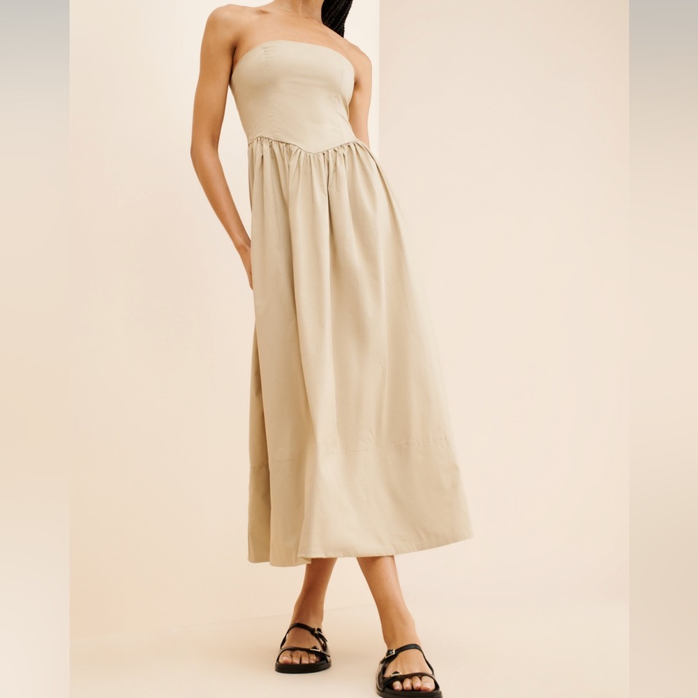 WeWoreWhat Strapless Cream Dress